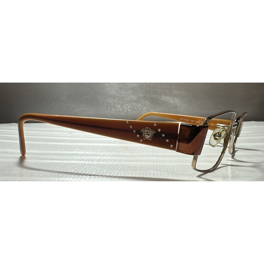 VERSACE Eyeglasses (Frames Only) 1089-B Orange with Logo 1052 50-16 135